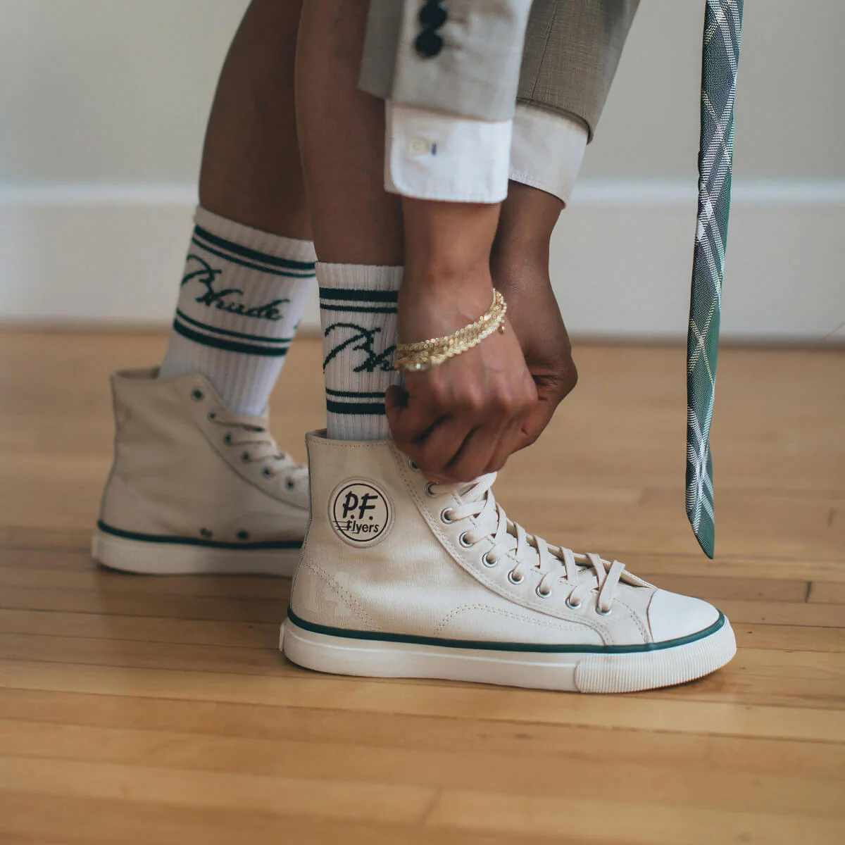 All-American High-Top Antique White/Vintage Green - Image 12