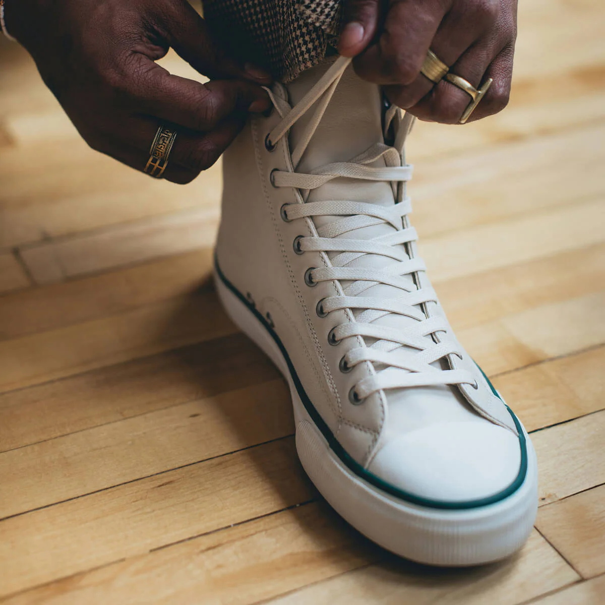 All-American High-Top Antique White/Vintage Green - Image 5