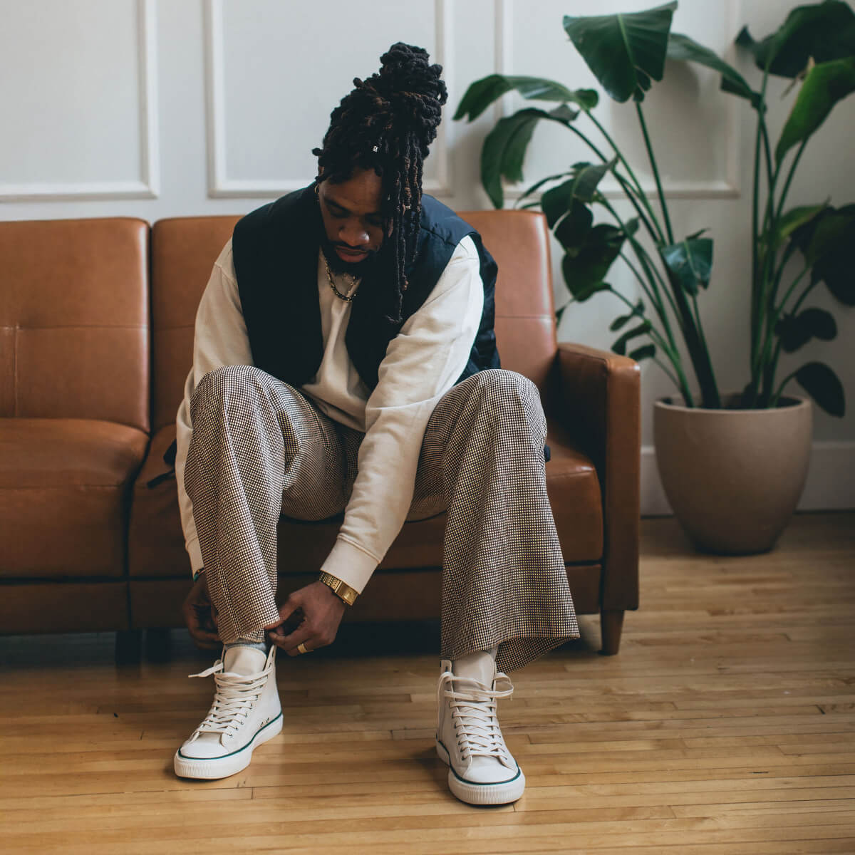 All-American High-Top Antique White/Vintage Green - Image 8