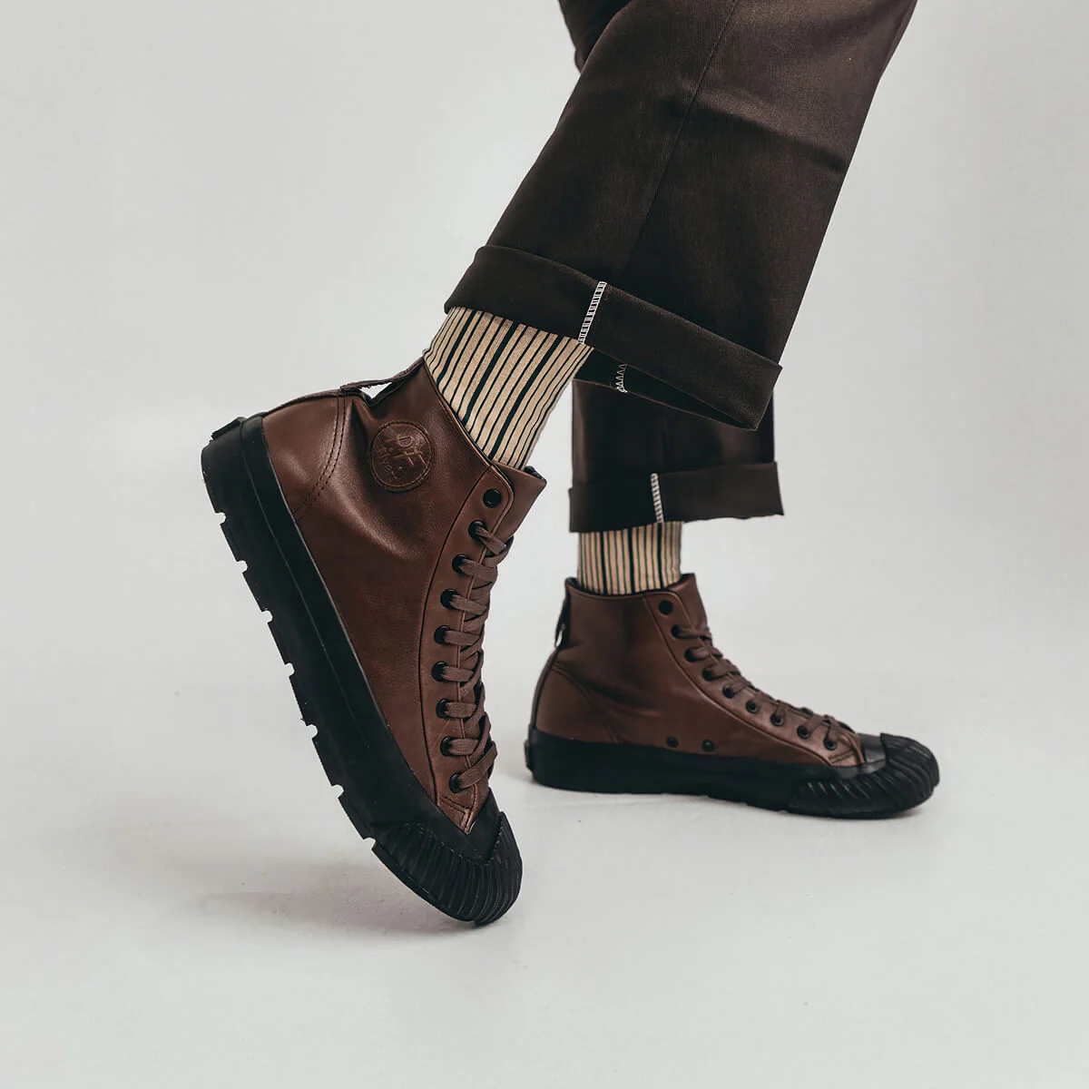 Grounder High-Top Brown/Leather - Image 4