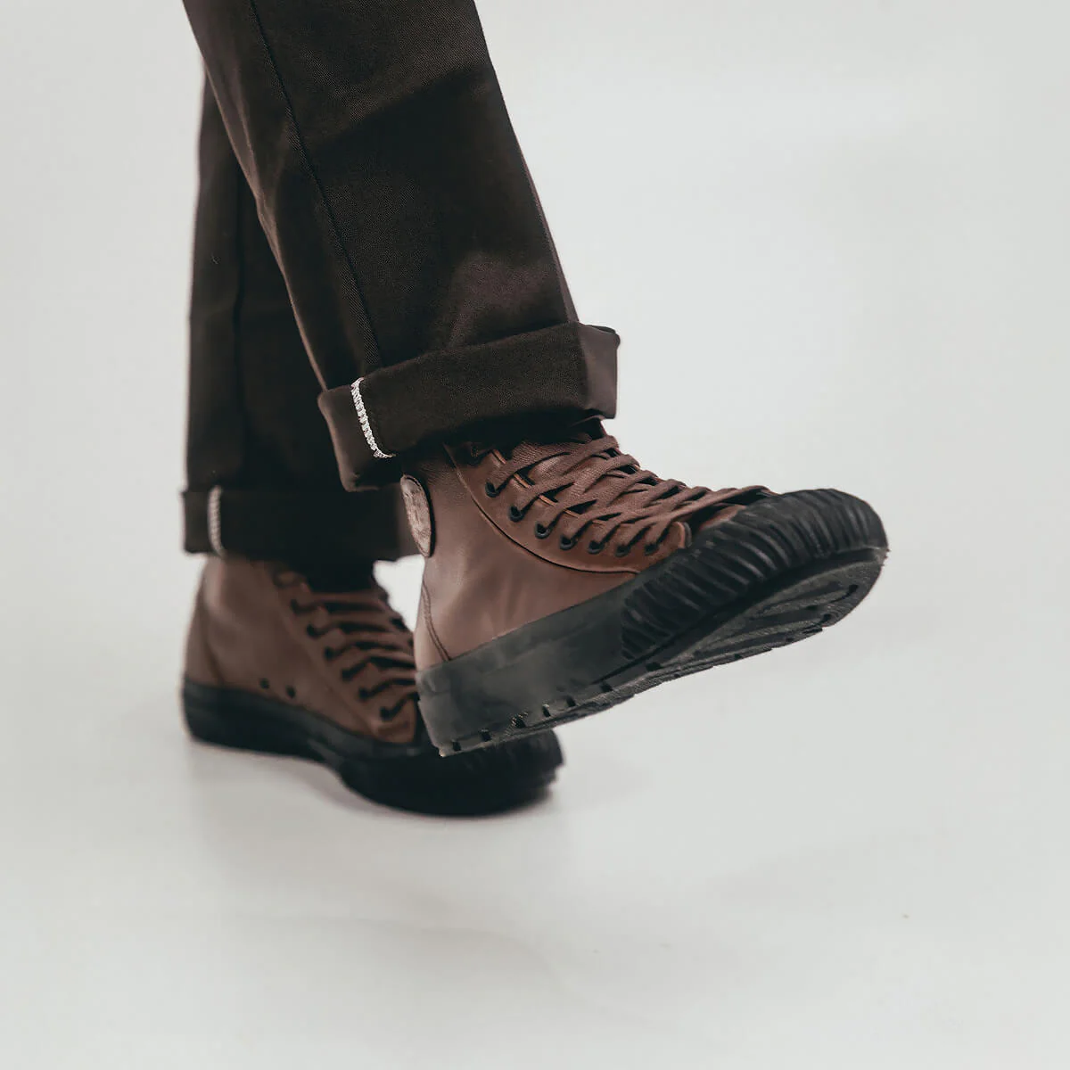 Grounder High-Top Brown/Leather - Image 9