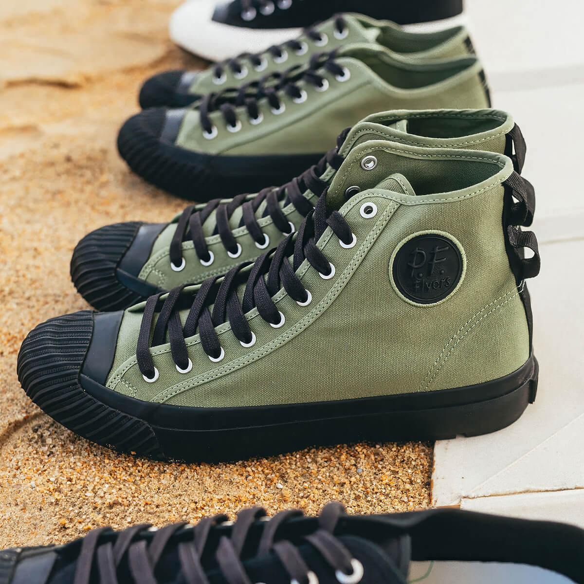 Grounder High-Top Olive/Black - Image 4