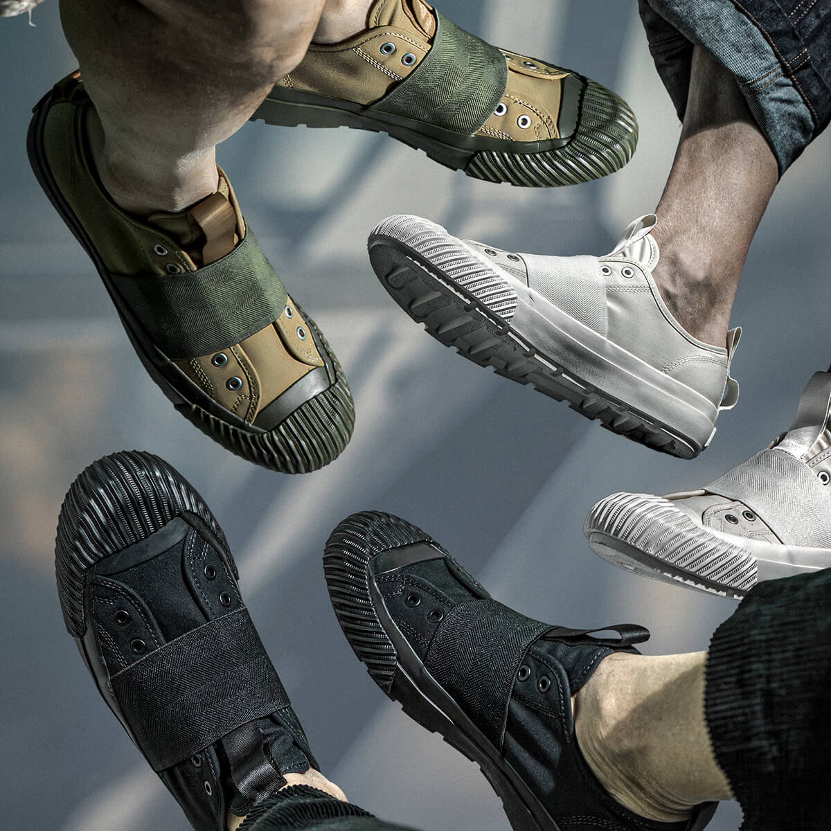 Grounder x Engineered Garments Low-Top Off-White - Image 5