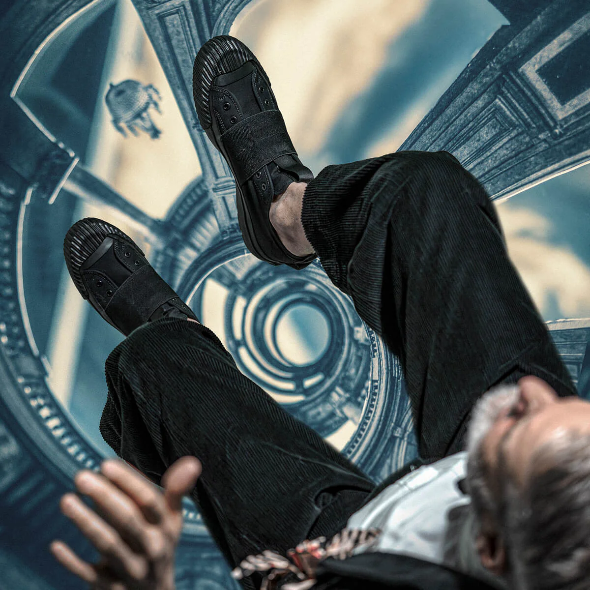 Grounder x Engineered Garments Low-Top Black/Black - Image 6